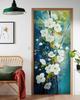 Door Sticker Mural Peel and Stick, Removable Self-Adhesive Bonfires Door Wallpaper for Home Decor