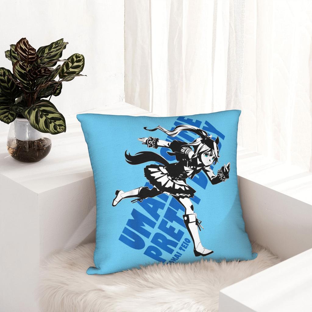 Printing Umamusume Pretty Derby Tokai Teio Pillowcase Polyester Cushion Cover Gift  Pillow Case Cover Bed Square