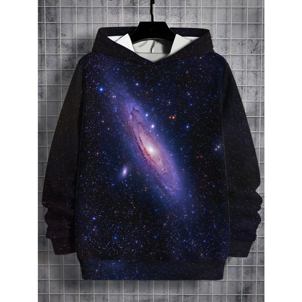 Holiday Santa Claus dance pattern children's hoodies, casual long sleeved pullovers, Christmas clothes