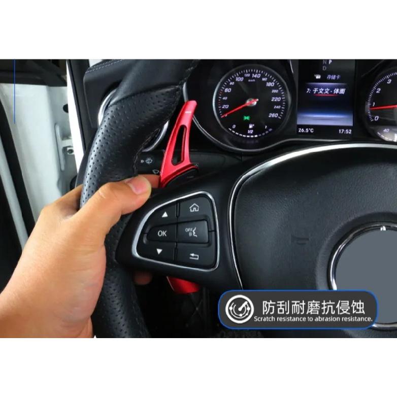 2PCS Aluminum Car Steering Wheel Paddle Shifter Extension For Mercedes Benz A B C E GLE Class W176 W205 W246 C117 W218