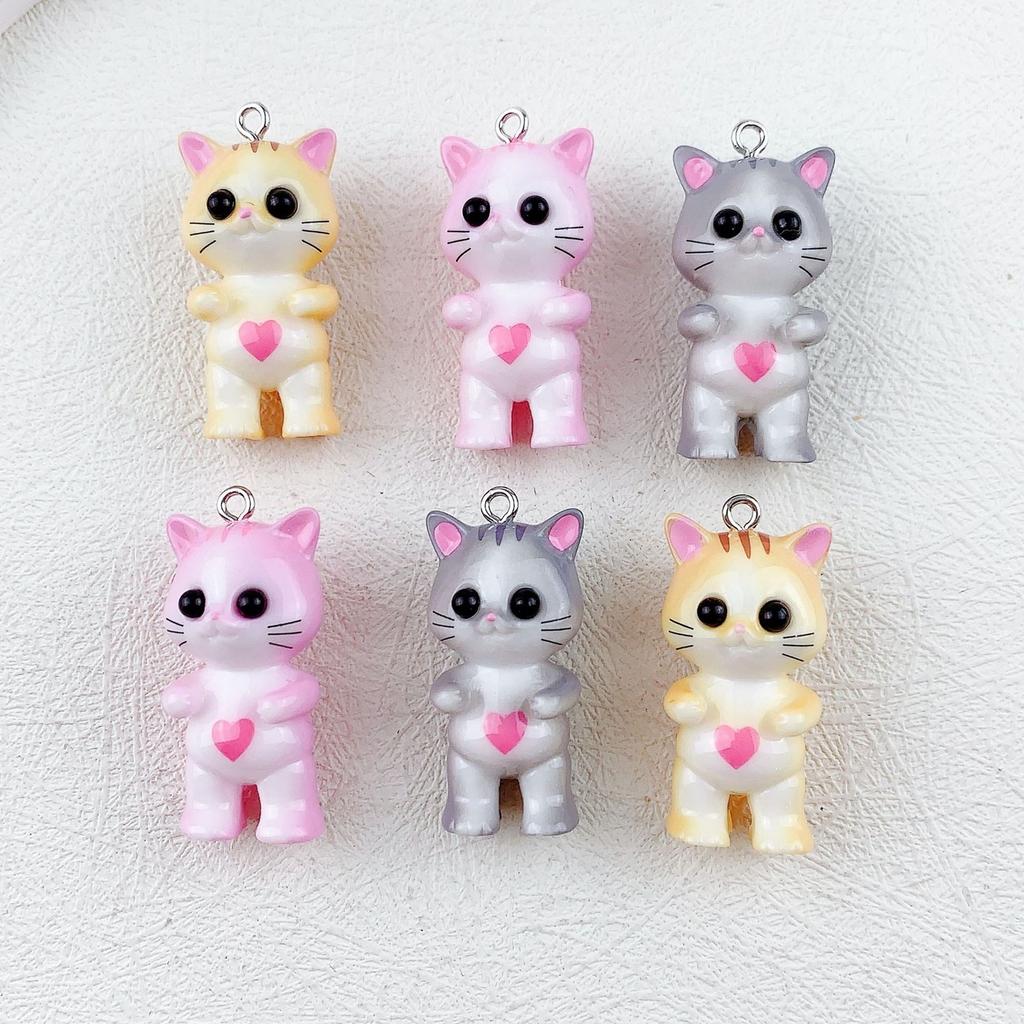 Mode Cartoon Katze Anhänger Schlüsselanhänger Ornament Süße Frauen Auto Schlüsselanhänger Rucksack Handtasche Anhänger Schlüsselhalter Handyband