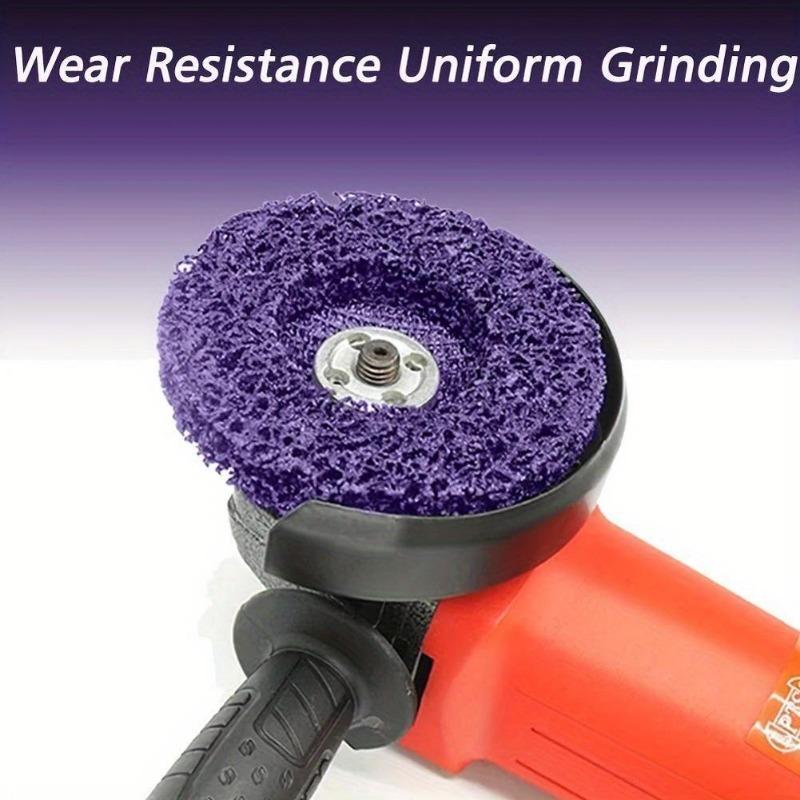 1/2Pcs Coarse Abrasive Poly Strip Discs Remover Wheels for Effortless Grinding & Polishing - Durable PVC/Diamond Construction