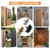 3 In 1 Automatic Self Closing Door Hinges 90° Positioning Spring Loaded Heavy Duty for Interior Bedroom Bathroom Doors