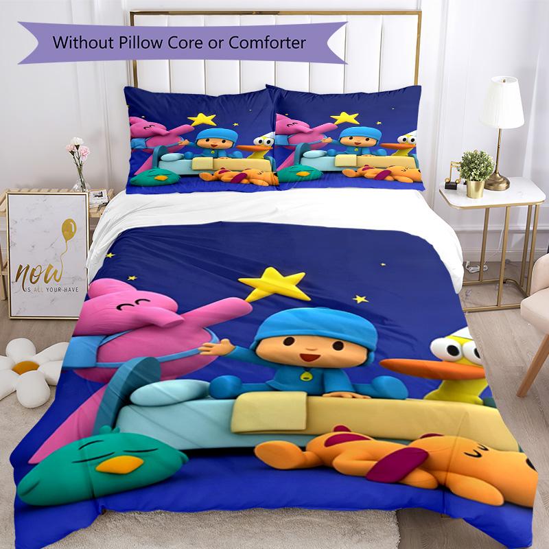 Pocoyo Bedding Set Suitable for Living Room Lightweight Perfect Gift for Friends & Family