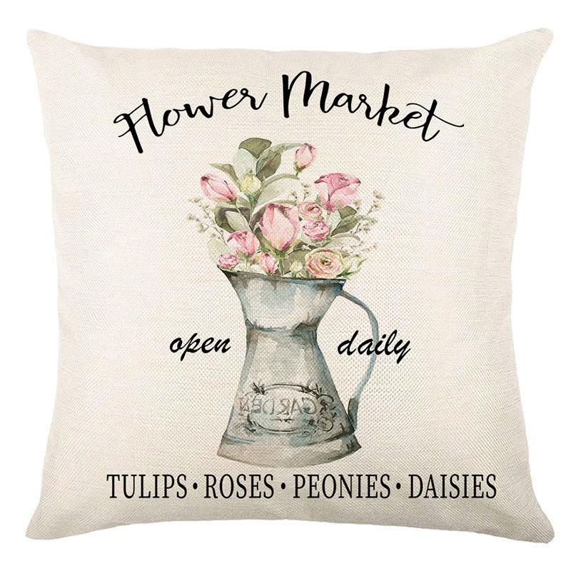 Spring Throw Pillow Cover Spring Festival Home Decor Cushion Office Cushion Sofa Cushion Cover