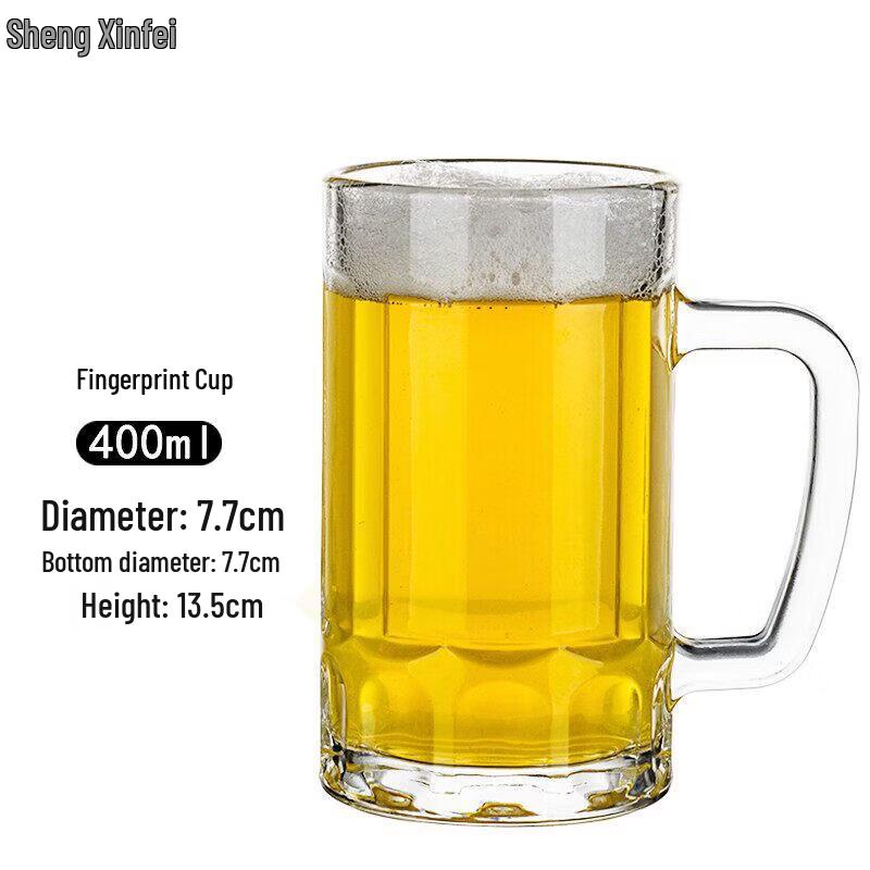 Craft Beer Glass Mug with Handle