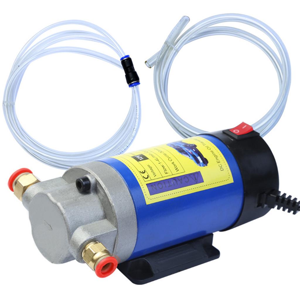 Fuel Transfer Pump, 12 Volt Portable Oil Pump Electric DC Engine Oil Transfer Pump Kit for Car Truck Ship
