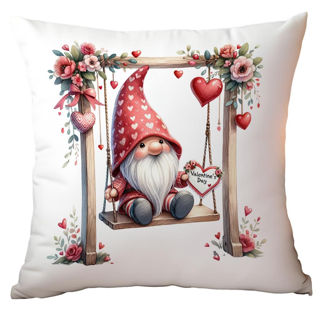New Valentine's Day Pillow Cute Elf Red Love Living Room Sofa Pillow Cover