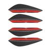 4Pcs Car Front Bumper Lip Decoration Diffuser Shunt Fin Body Spoiler Canard Universal Auto Modified Canard Exterior Parts