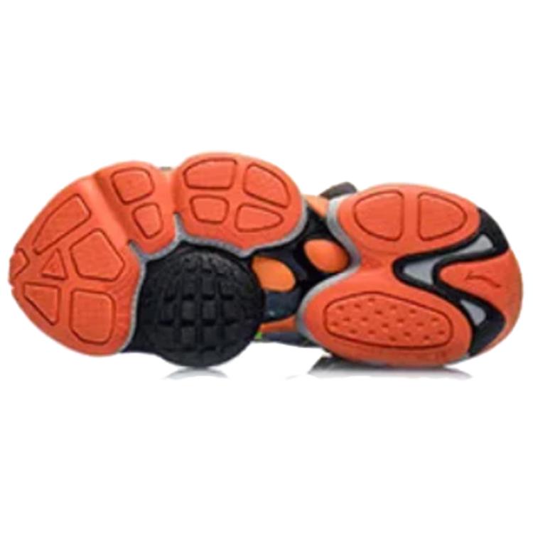 New LiNing New York Fashion Apparel ACE Runway Style High Top Vintage Basketball Shoes Men's Orange Black AGBP091-12