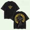 Anime Yu Gi Oh Limited Dark Magician Monster Graphic T Shirt Men Women Clothing Cotton Tshirt Vintage Washed T-shirt Unisex Tops