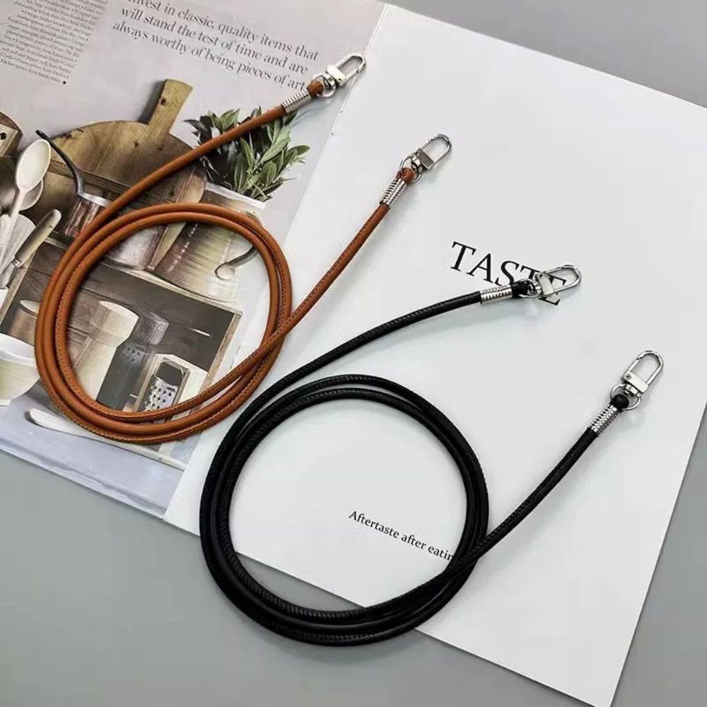 120cm PU Leather Bag Strap Crossbody Shoulder Bag Strap Luggage Strap Mobile Phone Lanyard Handbag Handle Replacement Bag Belt