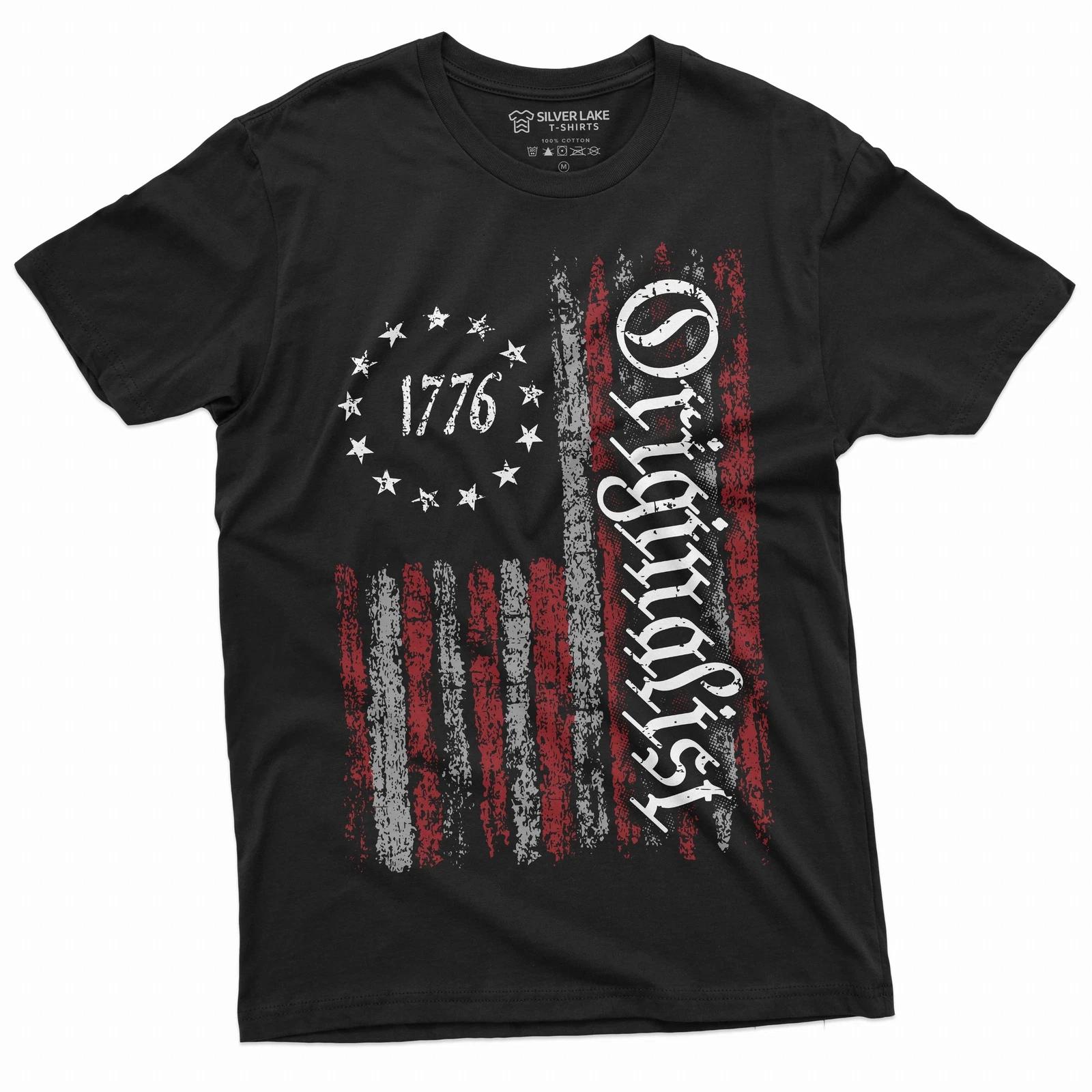 Men s USA Patriotic shirt 1776 Originalist T-shirt constitution 4th of July tee XS