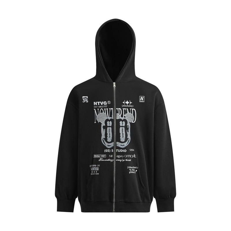 Unisex Oversized Hooded Sweatshirt With Graphic Print Streetwear Winter Casual Top