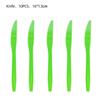 Eucalyptus Leaf Party Tableware: Napkins, Cups, Tablecloth, Cutlery, and Flags for Birthday Celebrations.