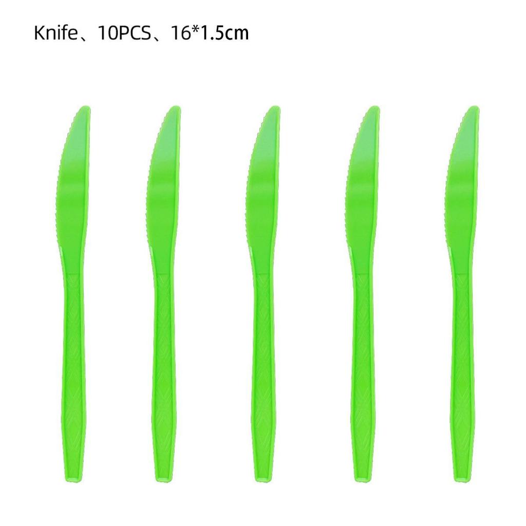 Eucalyptus Leaf Party Tableware: Napkins, Cups, Tablecloth, Cutlery, and Flags for Birthday Celebrations.