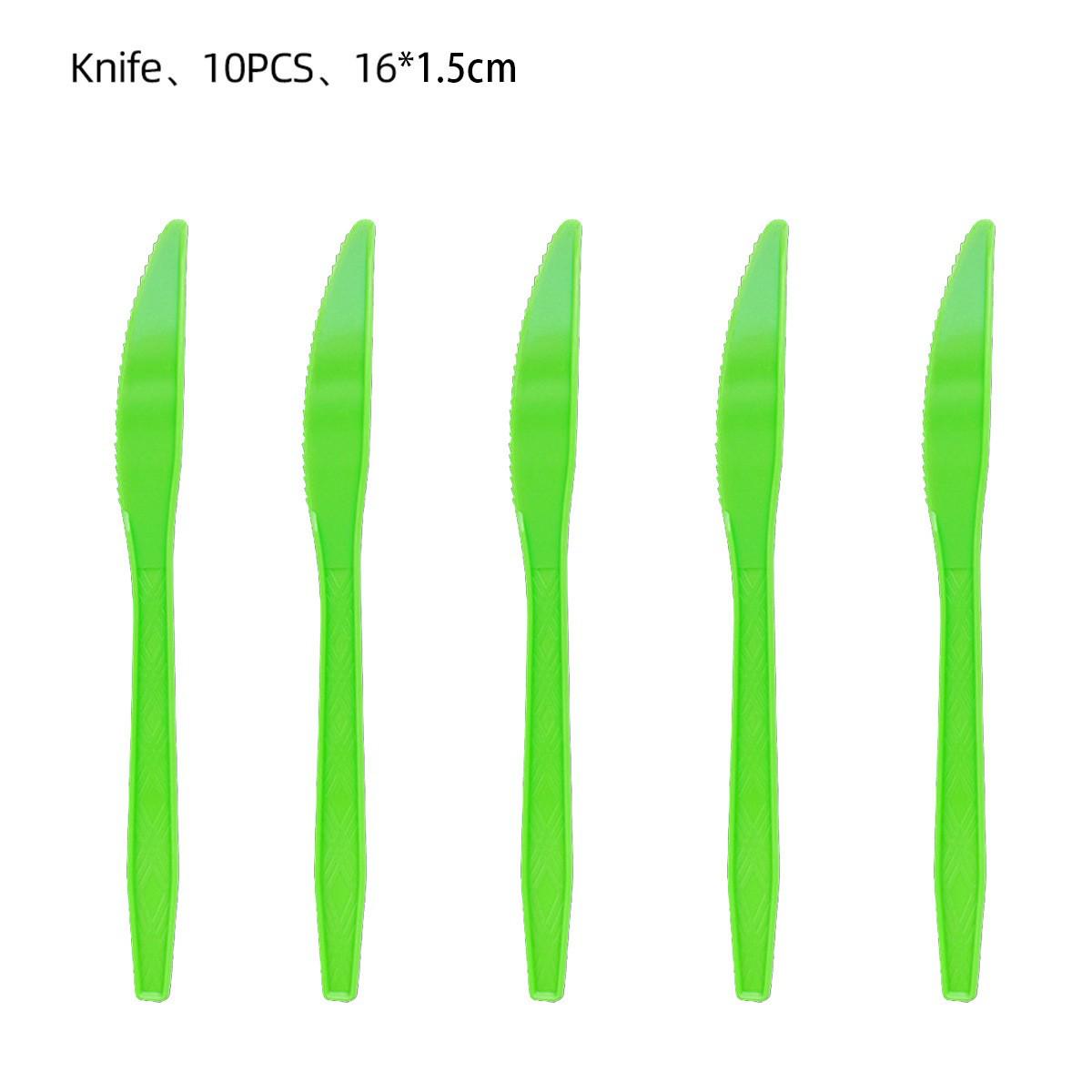 

Eucalyptus Leaf Party Tableware: Napkins, Cups, Tablecloth, Cutlery, and Flags for Birthday Celebrations.