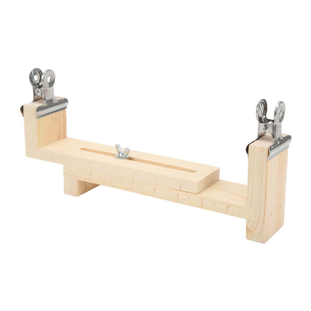 Bracelet Weaving Rack Solid Wood Adjustable Length Wide Application Sturdy Durable Portable Wooden