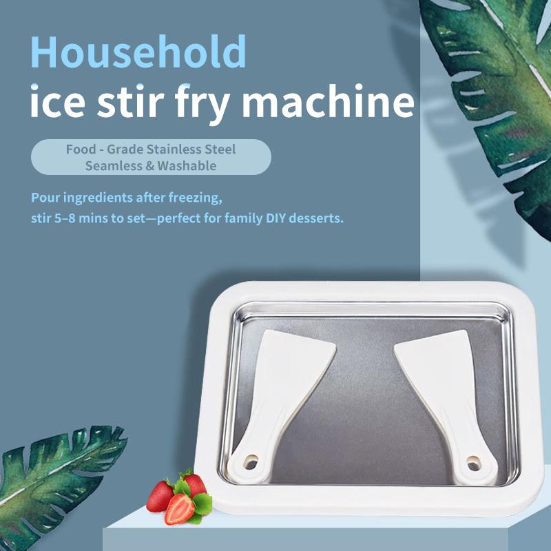 Mini Stir Fry Yogurt Machine 304 Stainless Steel Instant Ice Cream Maker Child Handmade DIY Baking Toy (Physical Cooling)