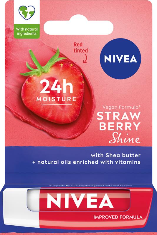 362977 Nivea Strawberry Shine Pflegender Lippenbalsam 4.8