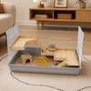 Holz Hamster Kletterplattform Zaunsicher Design Hamster Nest Leiter Tier