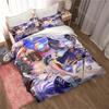 3D Genshin Impact Game Anime Quilt Cover Bed Quilt Cover Double King Bed Quilt Cover Home Textiles Boys Adults