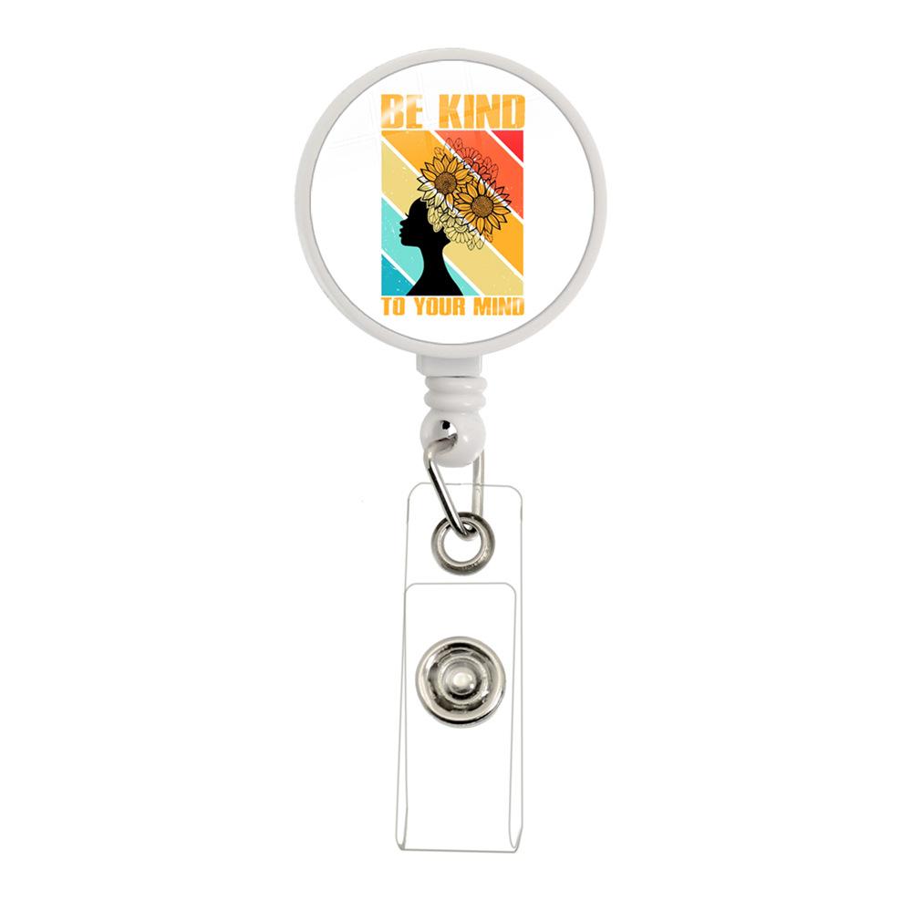 Scroll Badge Glass Id Holder Badge Holder 3 * 8cm Life Badge For Office Use Mental Health Healthcare Worker