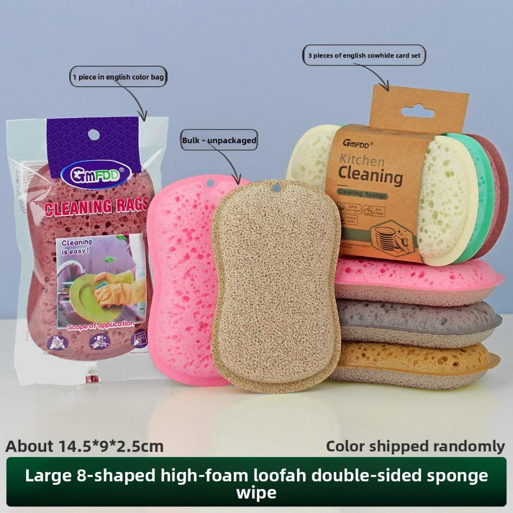 10-1pcs Colorful High Foam Seaweed Sponge for Kitchen Cleaning, Dishwashing Sponge Block, Honeycomb Porous Sponge, Scouring Pad, Magic Wiping