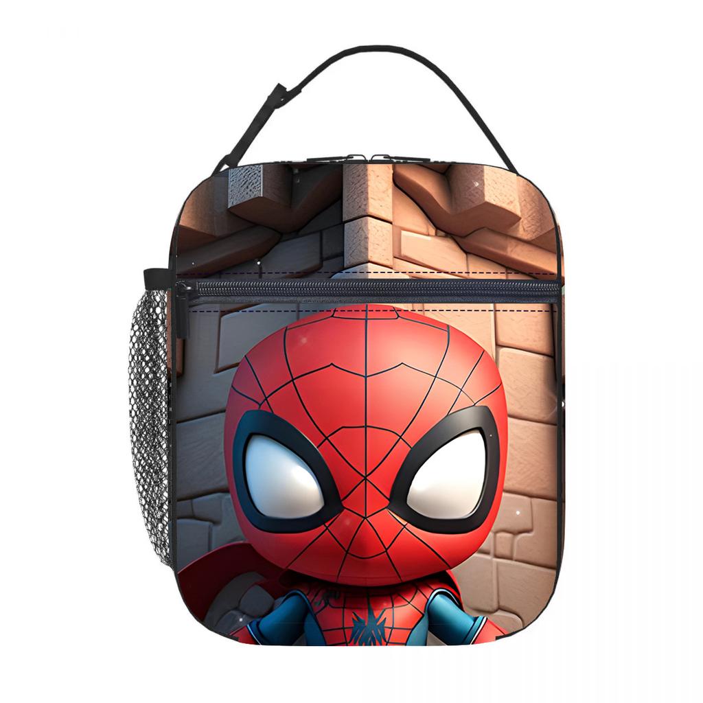 New Spider-Man Portable Lunch Bag Thickened Oxford Cloth Ice Bag Lunch Box Meal Bag