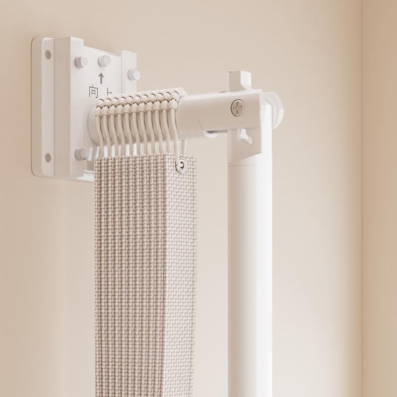 Universal Telescopic Clothes Drying Rack: Freely Retracting, Single-Sided, Folding Design for Household Use