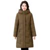 Hooded padded clothes women's winter 2025 new thickened loose cotton jacket mid-length age-reducing small padded jacket jacket
