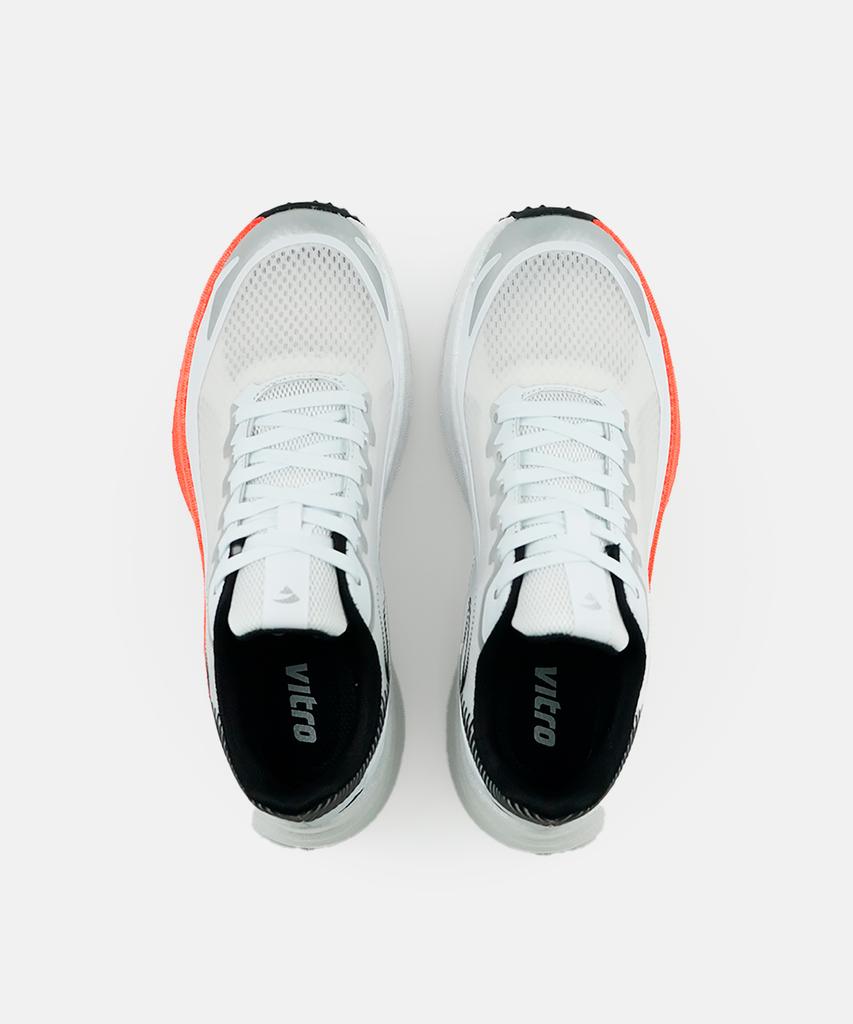 Vitro Unisex Lightweight Running Shoes Alma (White & Neon Orange)