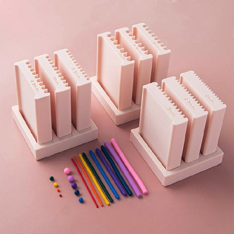 Easy To Clean Clay Styling Instrument Professional Polymer Clay Bead Roller With Comfortable Grip Jewelry Making Tool