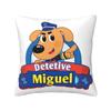 Sheriff Labrador Square Pillowcase Pillow Cover Cushion Zip Decorative Comfort Throw Pillow for Home Bedroom