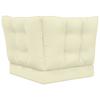 Outdoor Sofa Cushions 3 pcs Cream Polyester