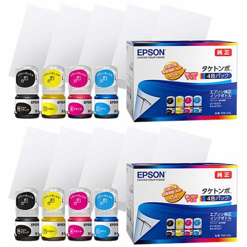 Epson Genuine Ink Bottle Taketonbo TAK-4CL (TAK-PB/TAK-C/TAK-M/TAK-Y) ??4 Colors X 2 Sets EP-M552T EP-M553T EW-M752T EW-M752TB Compatible