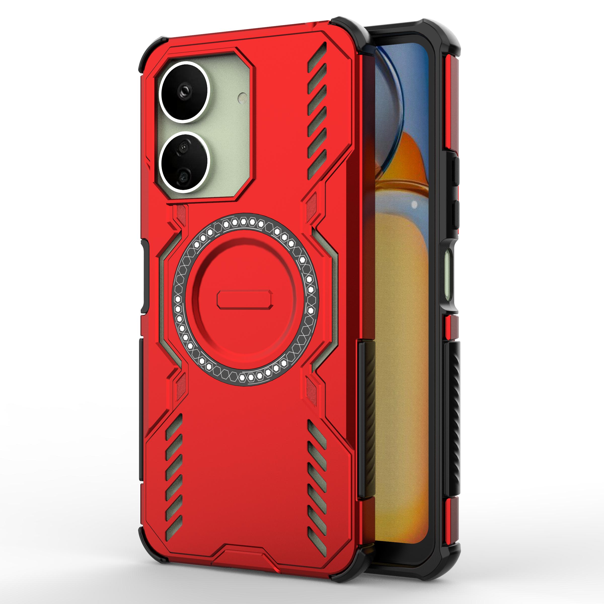 

Magnetic Heat Dissipation For Xiaomi Redmi 13C 4G Case Xiaomi Redmi 13C 4G Cover Magsafe Wireless Charge Phone Cover Redmi 13C Redmi 13C 4G красный