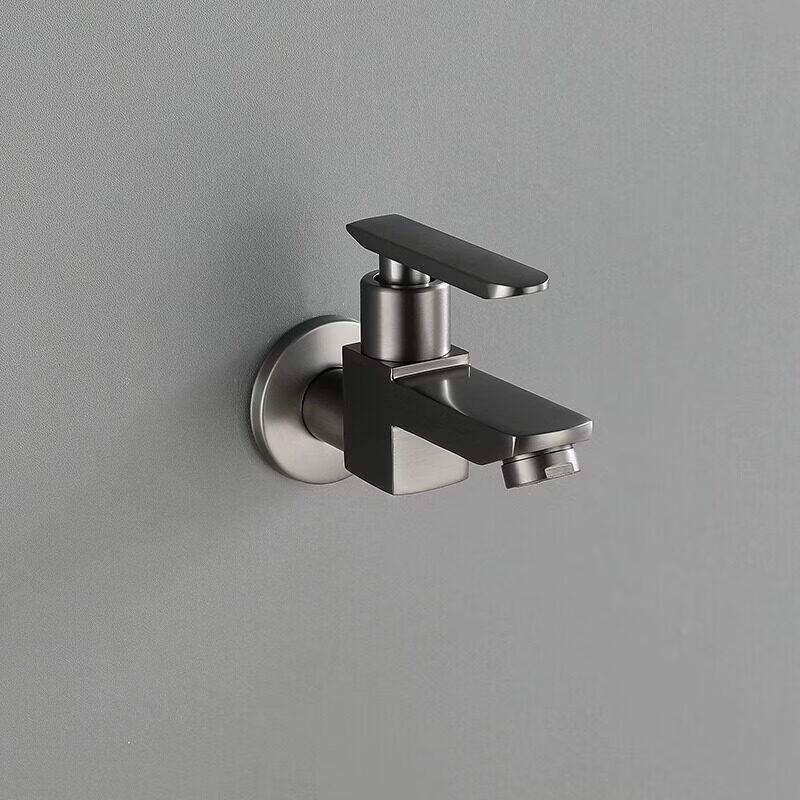 TaiJuFu A-Series Gunmetal Grey Wall-Mounted Mop Sink Faucet