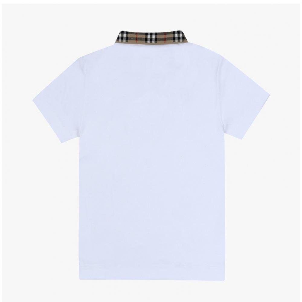 Burberry Check Polo Boys Kids ShorT Sleeve T shirT 8105571 A1464