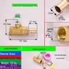 Brass Pagoda Water Pipe Ball Valve (6-19mm) with Hose Switch