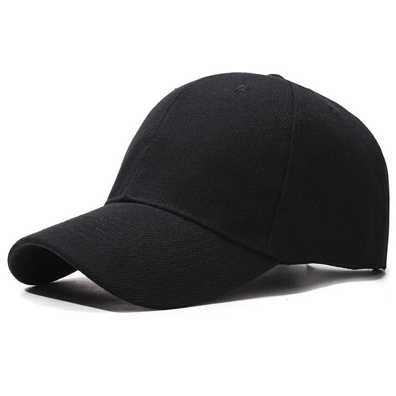 

New Men s and Women s Solid Color Light Board Baseball Cap Big Head Circumference Adjustable Outdoor Sunscreen Tourism Mountaineering Cap Adjustable чорний