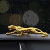 Resin Cheetah Small Statue Gold Brass Leopard Miniatures Portable Leopard Figurines  Tea Pet