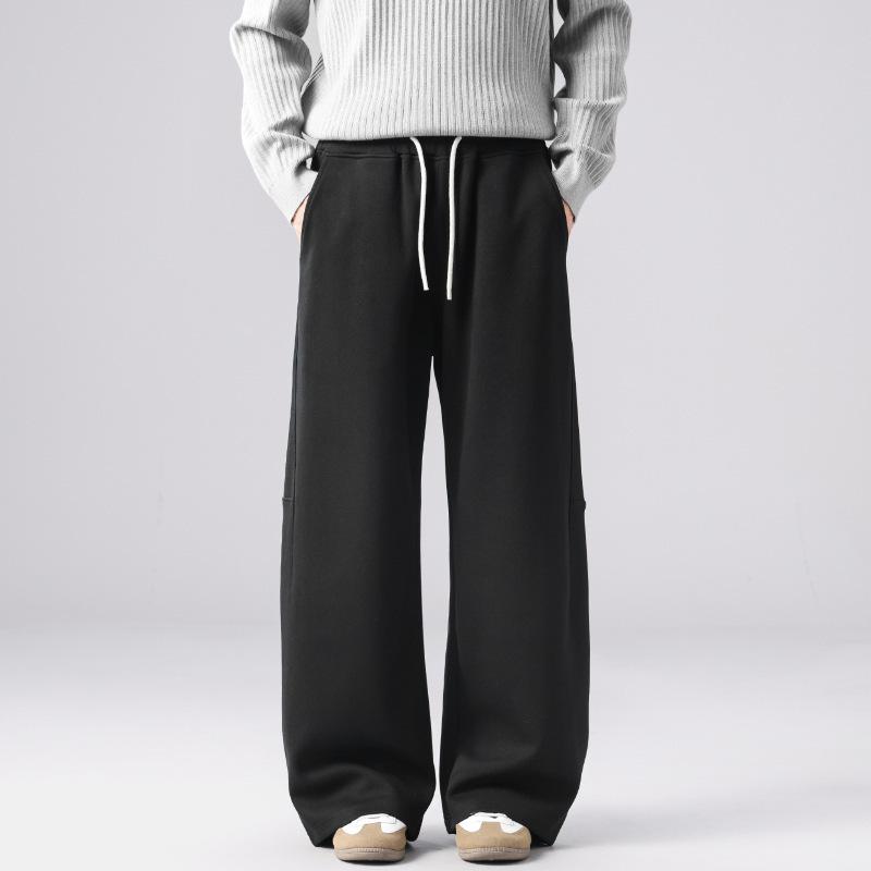 G American Heavy Deconstruction Casual Sweatpants Men's Loose Drape Sports Straight Wide-leg Trousers Autumn