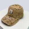 New Unisex Broken Style Letter Star Niche Baseball Hats Mesh Sunshade Personal Versatile Camo Peaked Caps Fashion Distress Retro