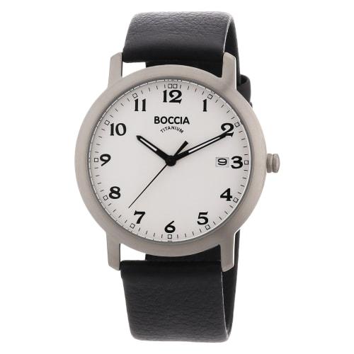 

Boccia B3544-01 Men s Titanium White and Black Watch