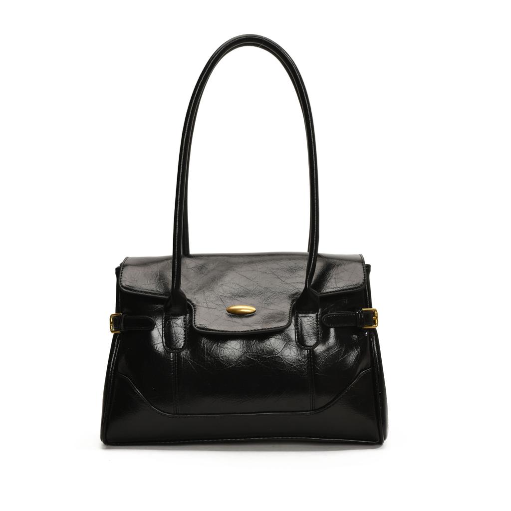 Simple And Versatile Large-Capacity Messenger Bag Women'S Shoulder Underarm Bag Fashionable Retro Tote Bag Briefcase