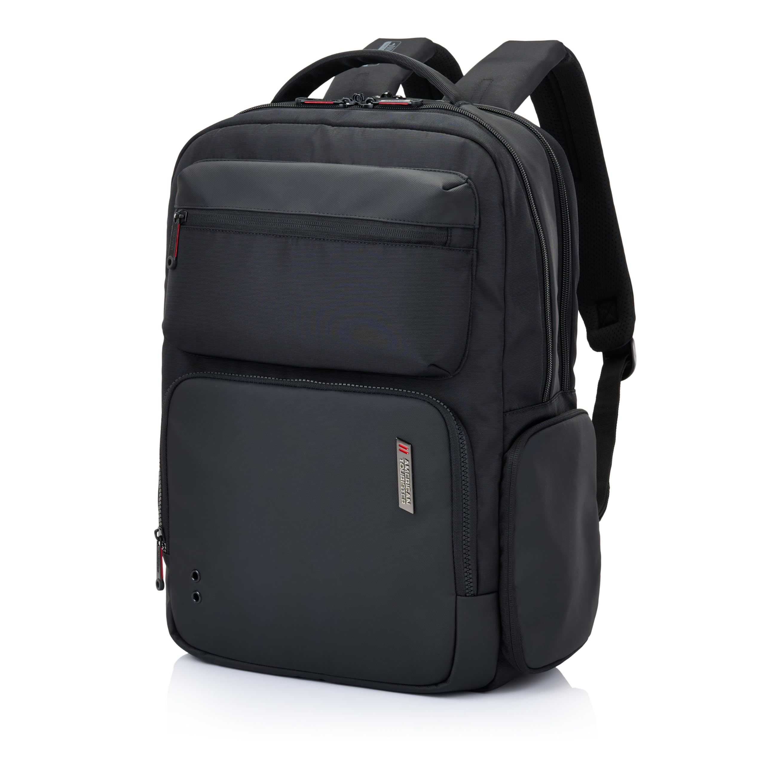 

American Tourister ZORK 3.0 BACKPACK 01R Men s Business Backpack, Dual-Room Design, Fits 15.6-inch Laptop, Lightweight, Large Capacity (26L), Black