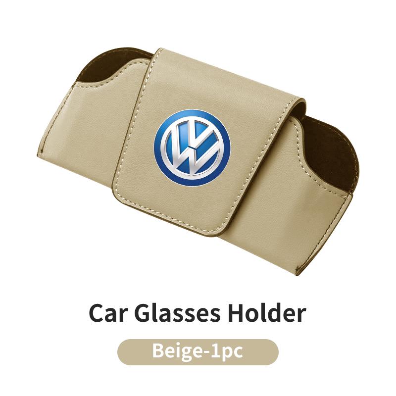 Car Leather Portable Glasses Bag Sunglasses Auto Interior Accessories For Volkswagen VW Golf 4 6 7 GTI Tiguan Passat B5 B6 B7 CC Zk2