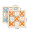 Children's Logical Thinking Mental Board Game Parent-child Early Education XO Chess Puzzle Toddler Toys Wooden