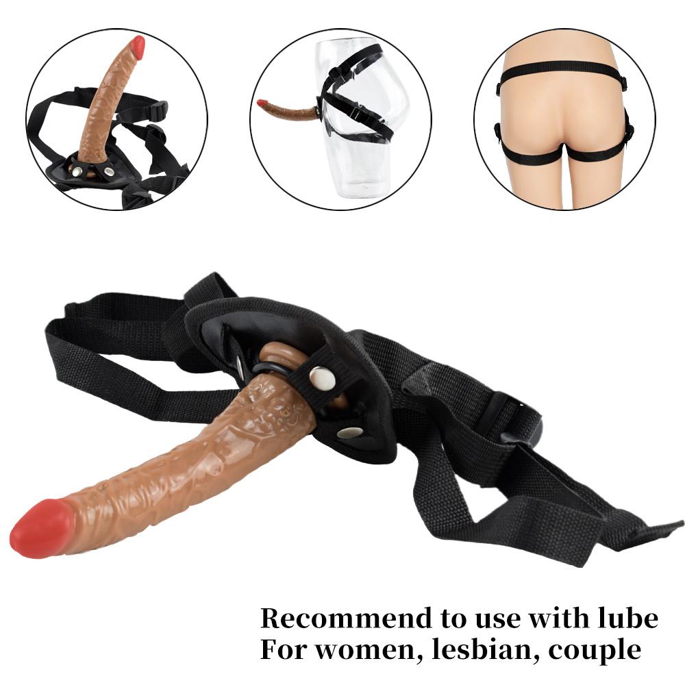 Wearable Dildo Sex Toys   Strap On Penis Realistic Penis Pegging Femdom Slave Anal Plug Suction Dick Fourth Love